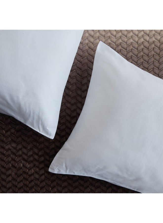 Home Box White Satin Cotton Pillow Cover Set for Home - Image 4